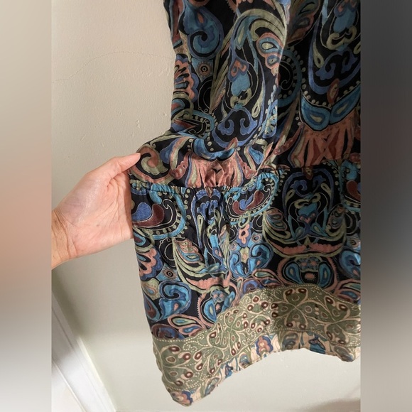 Angie One Shoulder Bohemian Dress Large Kimoni Sleeve Cut Out shoulder - Picture 7 of 8